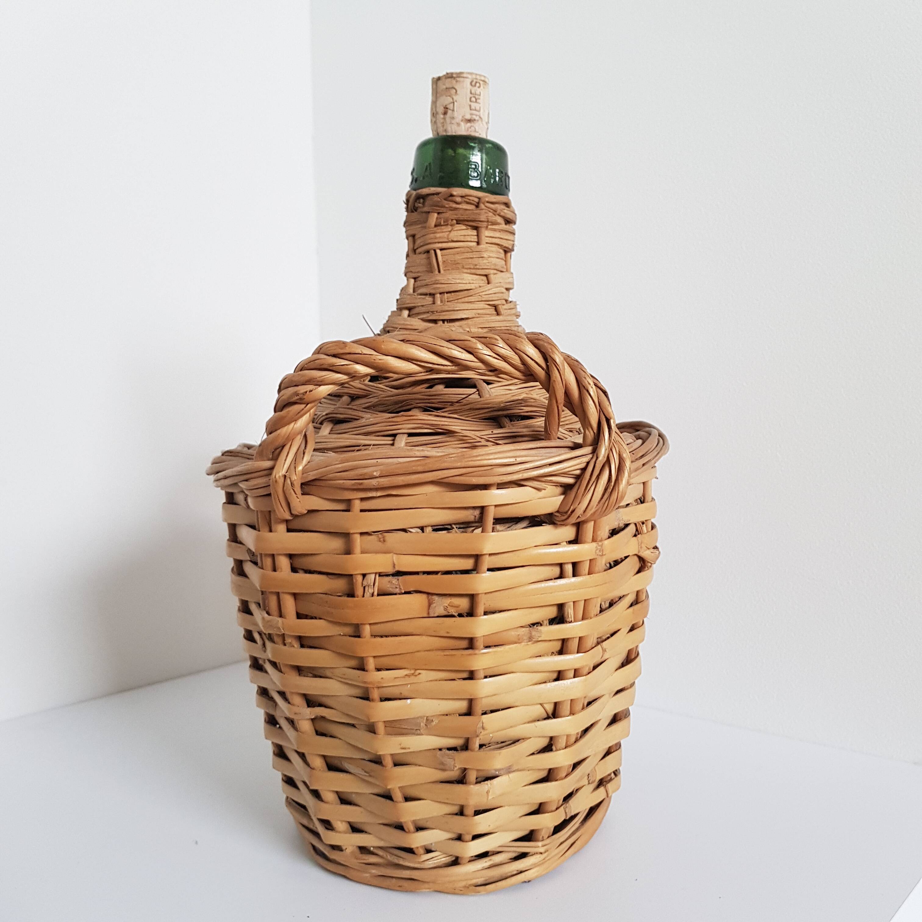 Demijohn wicker h28cm