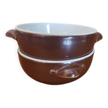 Lot de 2 bols Apilco vintage