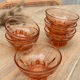 Lot de 6 coupes en verre