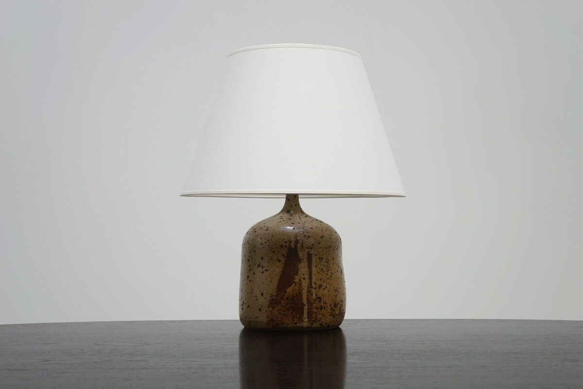 Lampe en grès La Borne circa 1970 signée