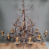 wrought iron chandelier medieval style