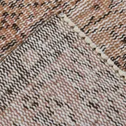 Terracotta & Rust Brown Floral Persian Rug, Turkish Vintage Antique Carpet