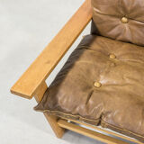 3-seater oak sofa by Vatne Mobler 1960