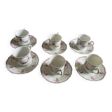 Limoges porcelain coffee cups and saucers