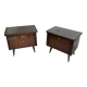 Scandinavian style bedside tables 1970s