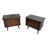 Tables de chevet style scandinave années 1970