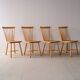 Suite de 4 chaises de Carl Malmsten "Lilac Aland"