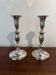 Pair of silver-plated candlesticks