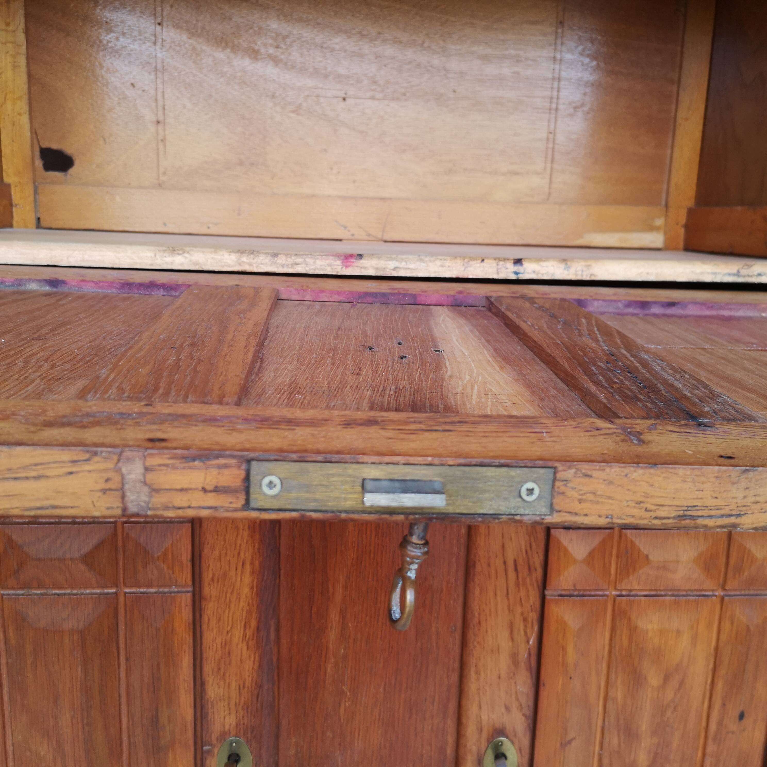 Modernist oak secretary "La Gentilhommière" - Charles Dudouyt - 1940