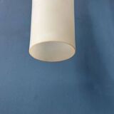 Mid-century long opaline glass pendant light