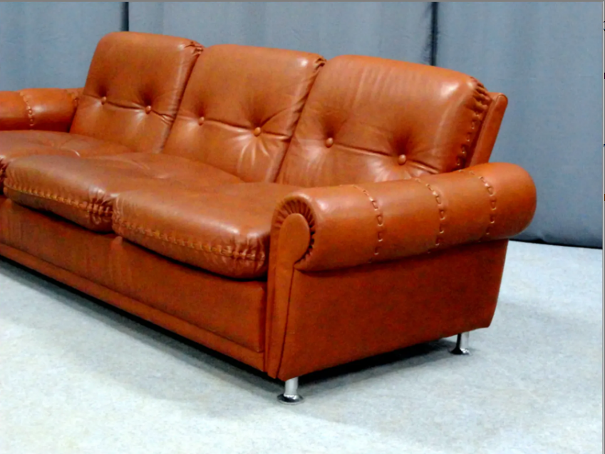 Leather sofa, 1970