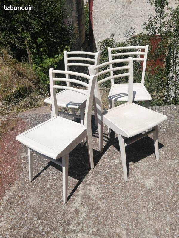 Lot de 4 chaises bistrot vintage Luterma