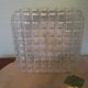 Pressed glass ceiling light, porcelain socket