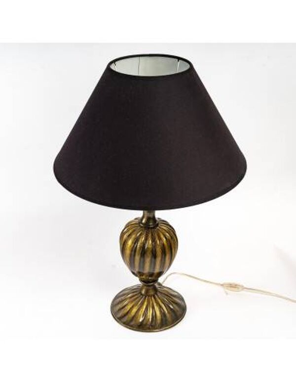 Paire de lampes de table en verre de Murano, Italie, 1950.