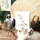 Frame of a botanical poster: The Teaier