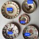 5 assiettes céramique artisanales Roumanie slave bohème oiseau table ou murales
