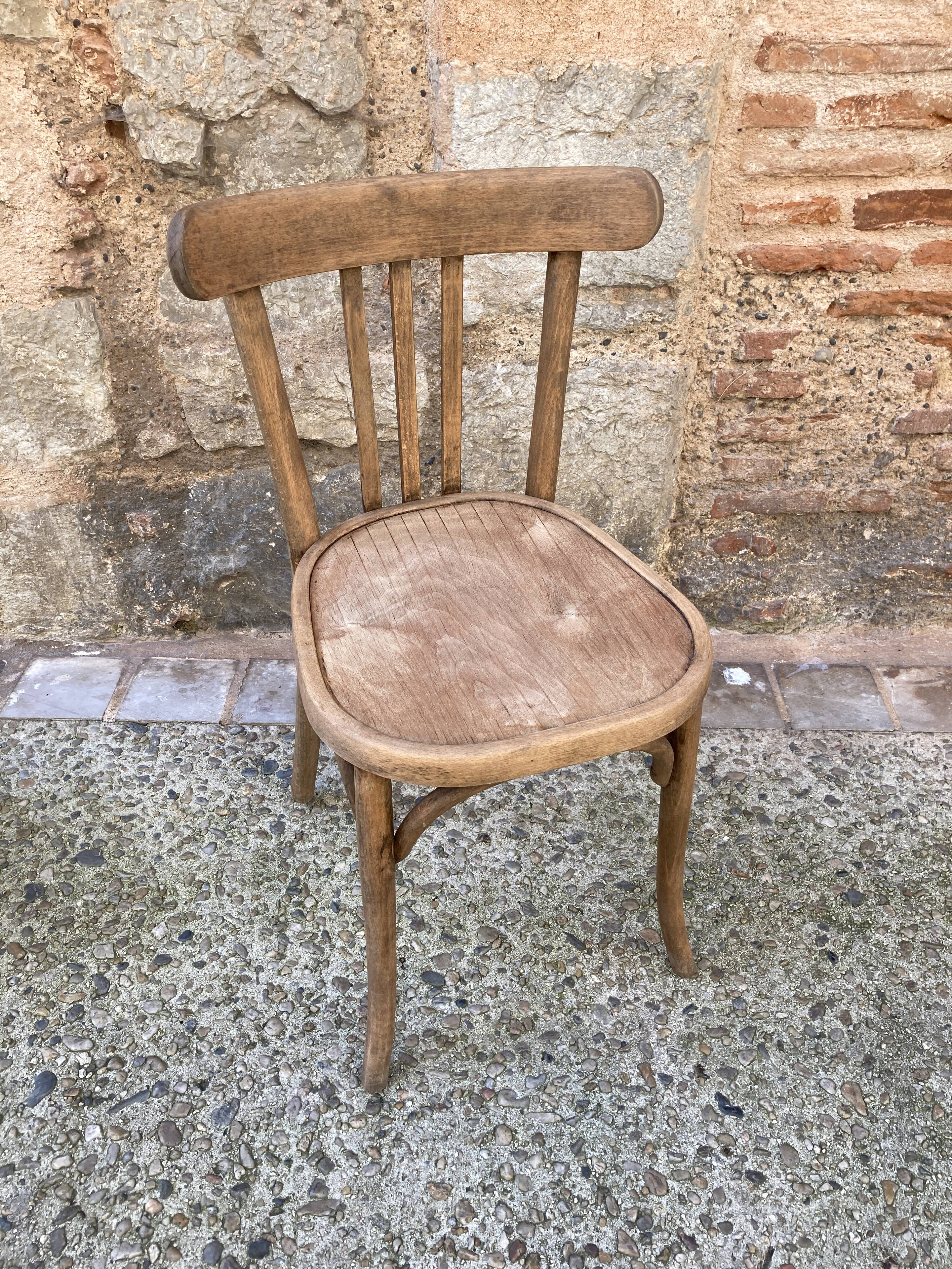 Wooden bistro chair