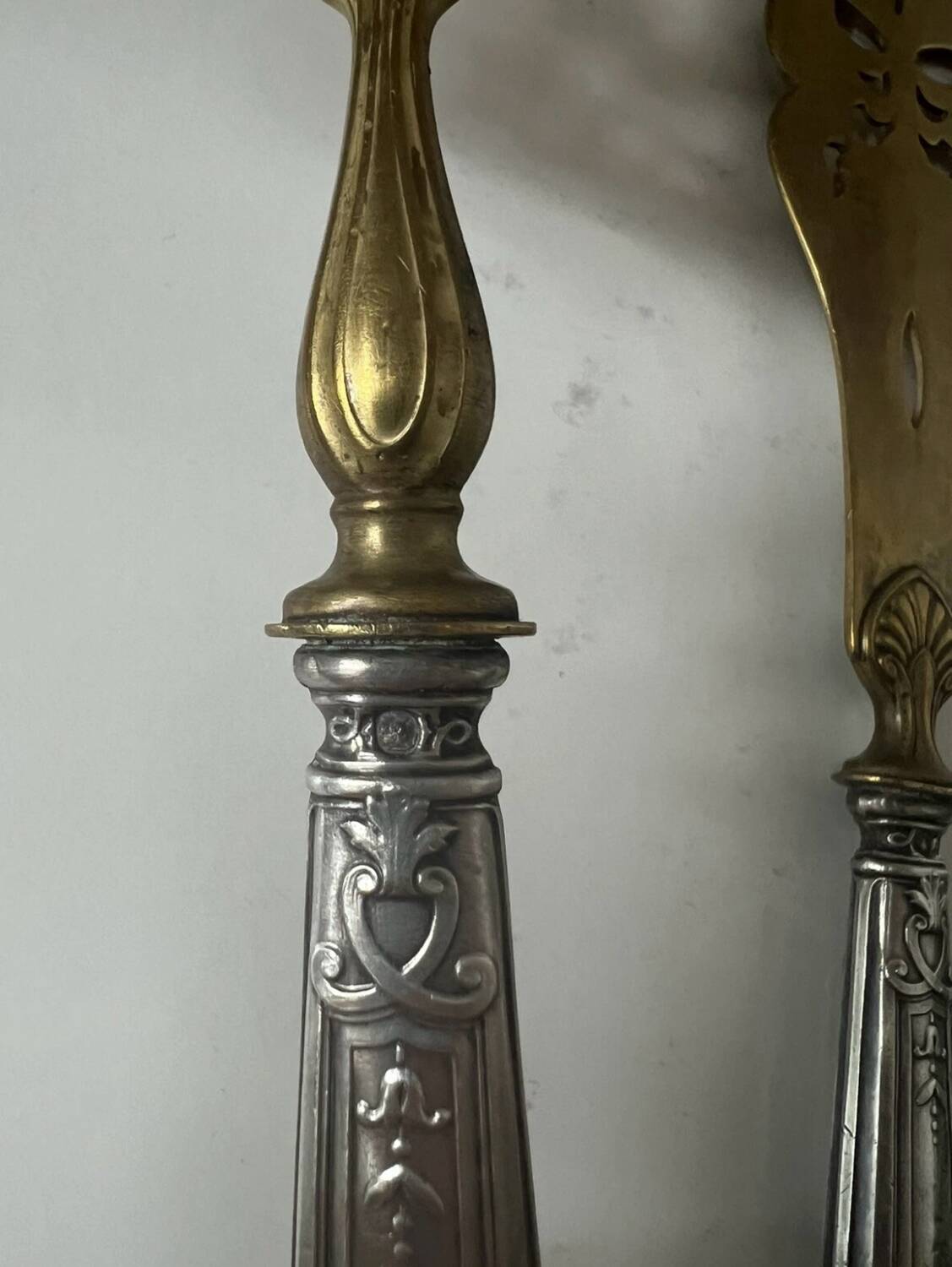 Napoleon III Silver Fish Serving Cutlery