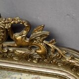 Rococo mirror. Faux mirror, gilded frame.