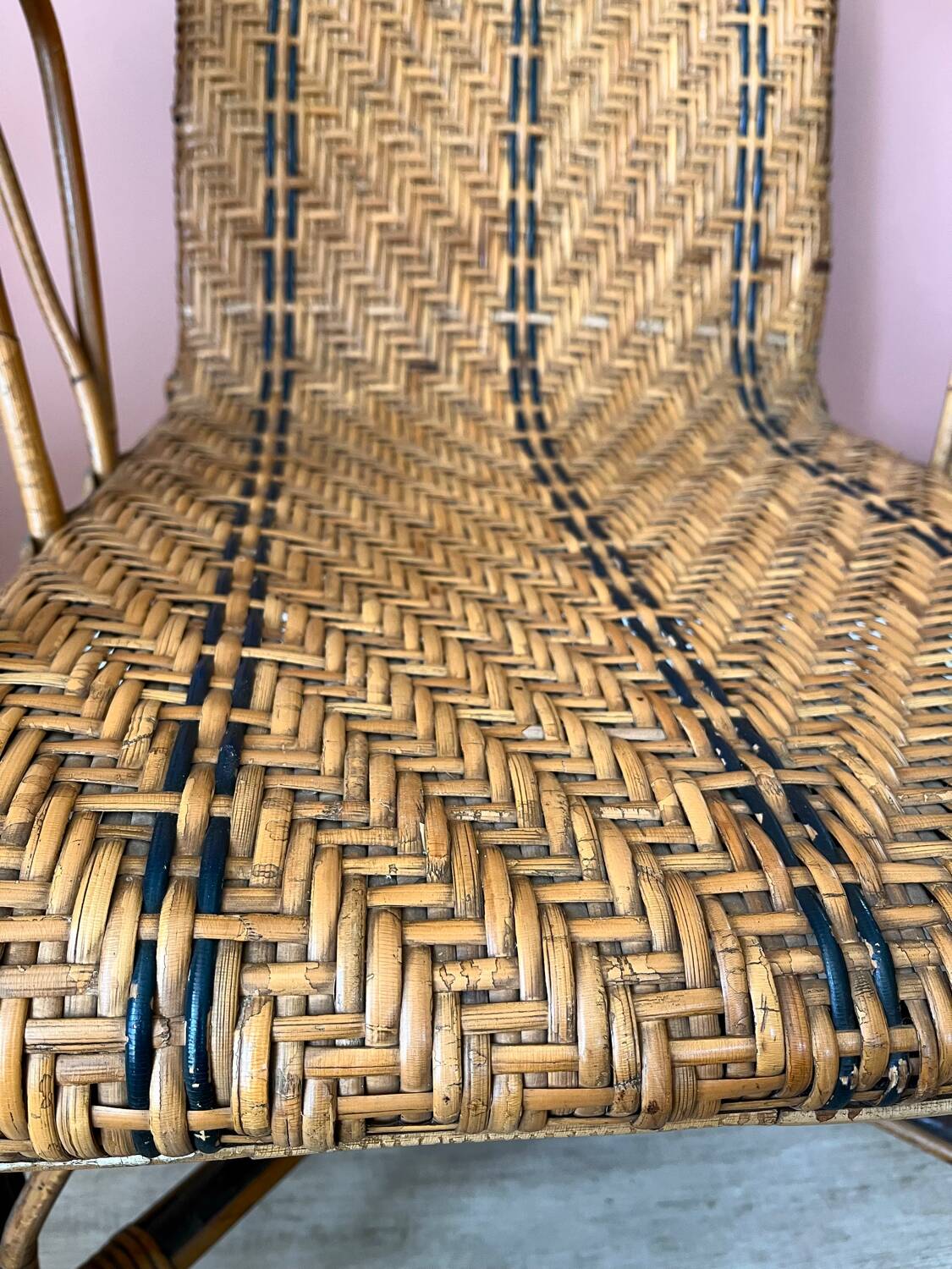 Vintage rattan armchair
