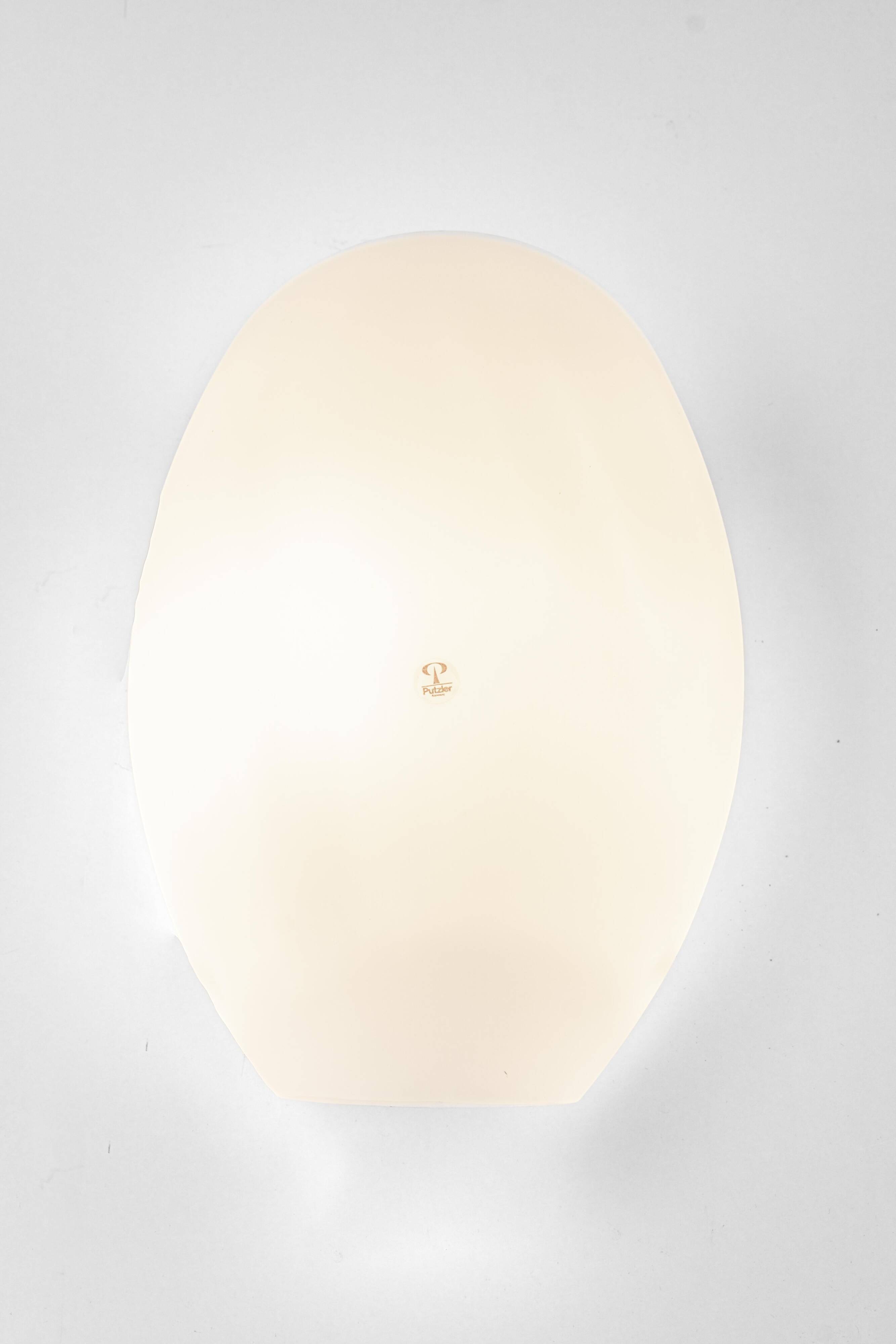 Pair of opaline glass wall sconces by Peill & Putzler, Germany