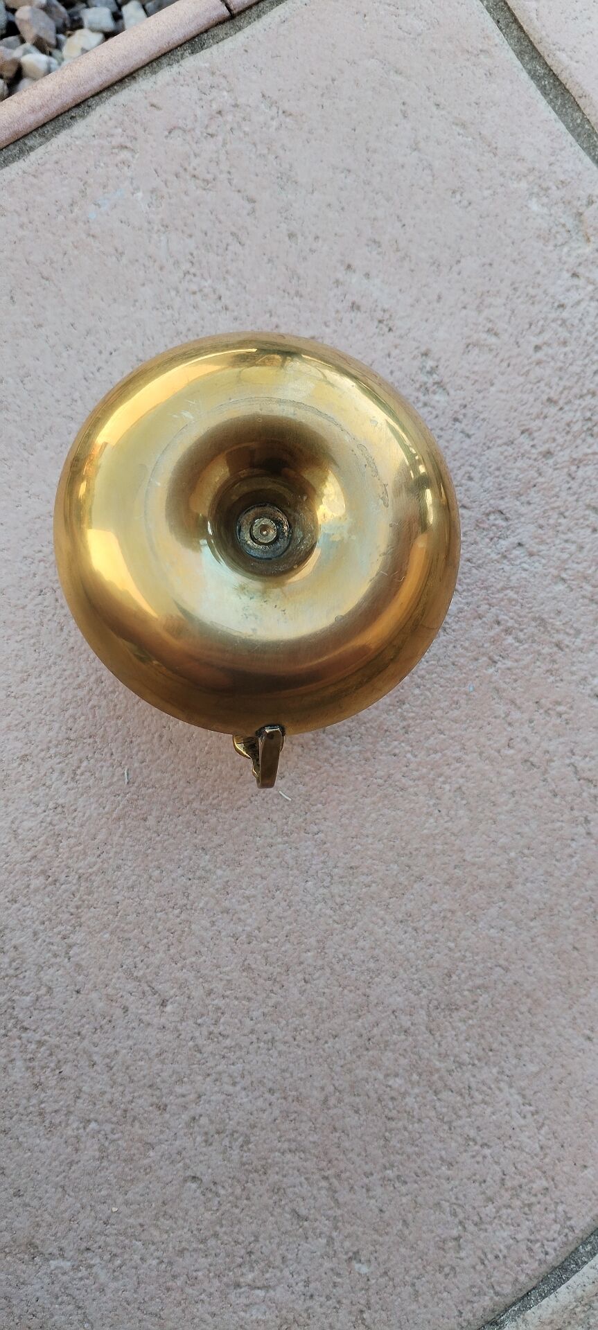 Bougeoir rond laiton vintage