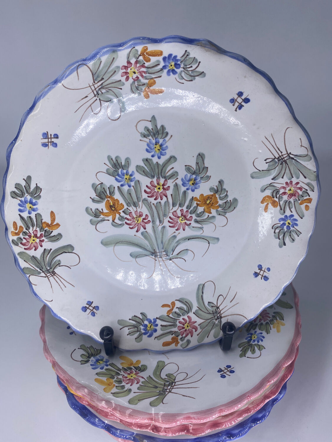 6 vintage plates Martres Tolosane Jodra Noirmoutier