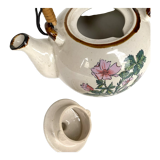 Vintage rattan teapot