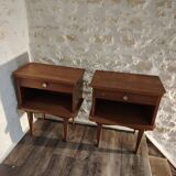Pair of 70's bedside tables