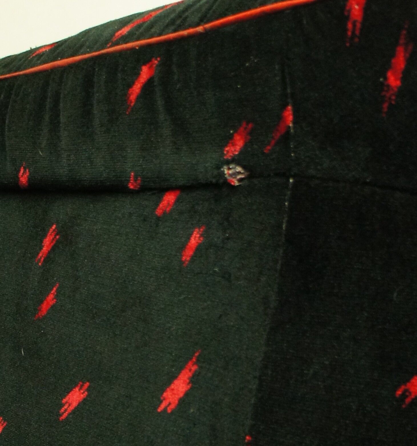 Convertible sofa in black velvet, 80s