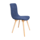 Mid-Century vintage navy blue chair, Fameg factory, Poland, 1960s