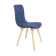 Mid-Century vintage navy blue chair, Fameg factory, Poland, 1960s