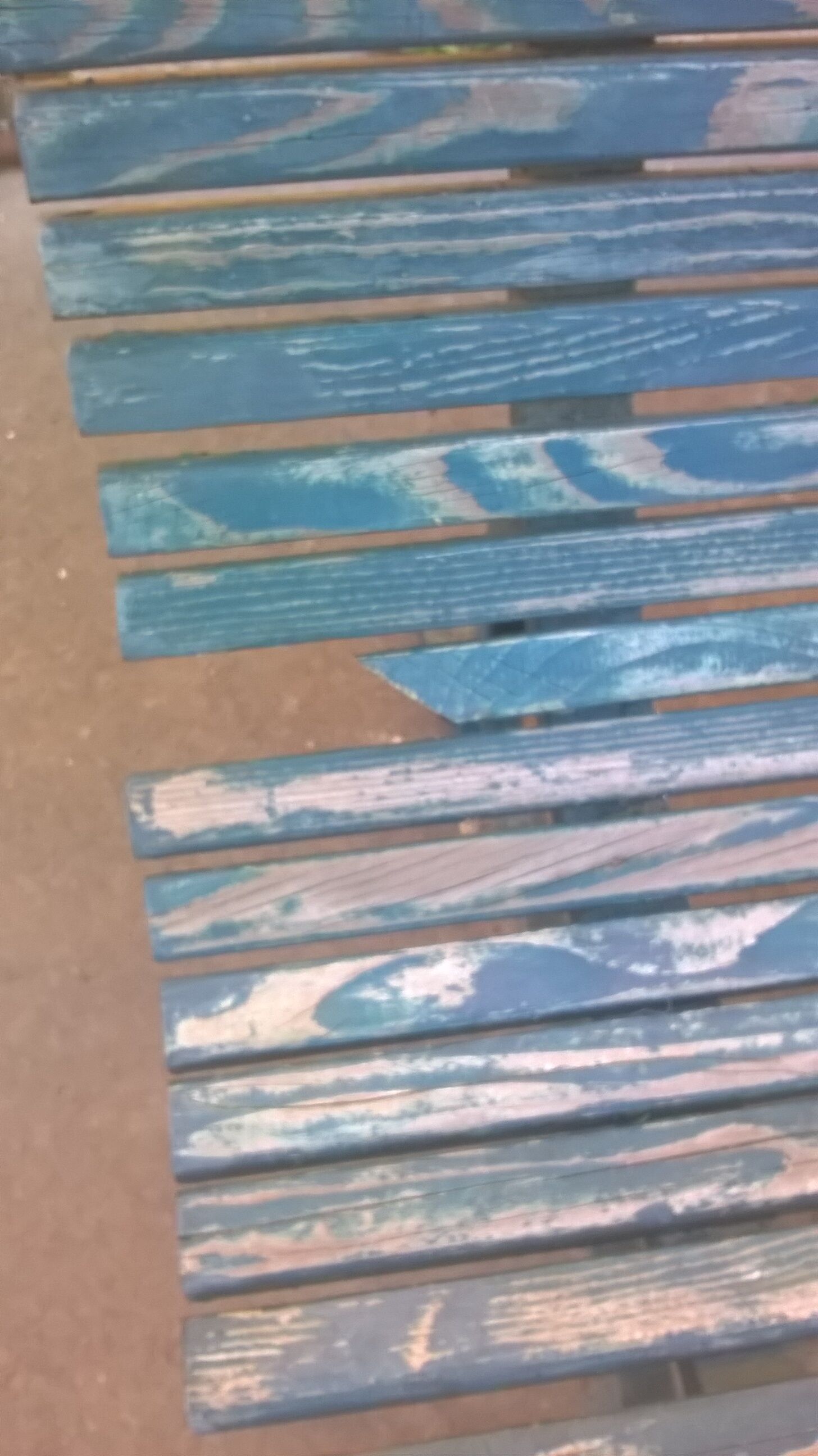 Old garden bench