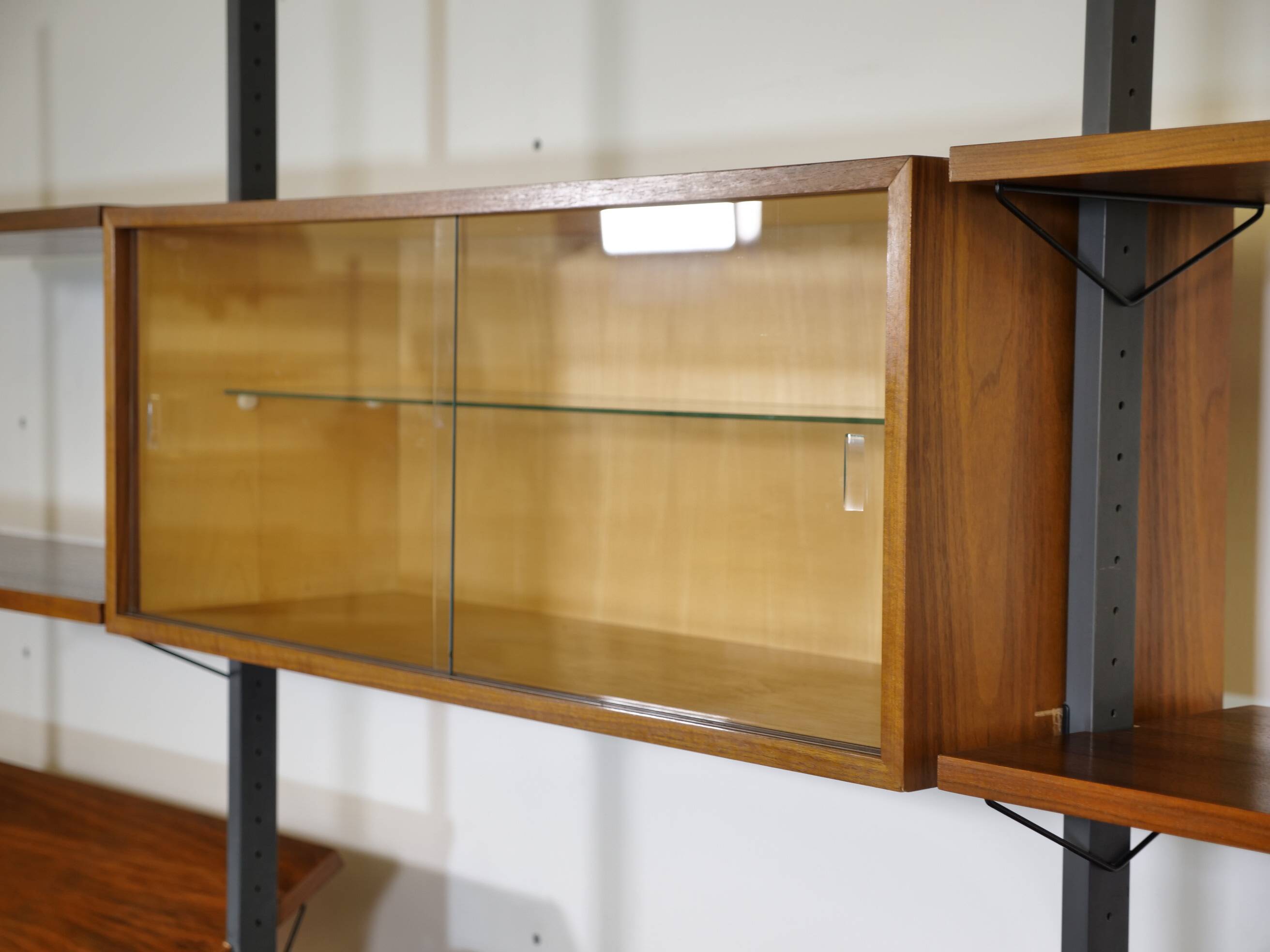 Free Standing Modular Teak Shelving System by Olof Pira, 1960s