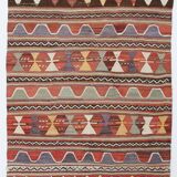 Multicolor Handmade Wool Kilim Rug, 123x169Cm
