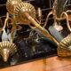 Ensemble lustres et appliques laiton et bronze 1970