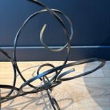 Vintage wrought iron magazine rack