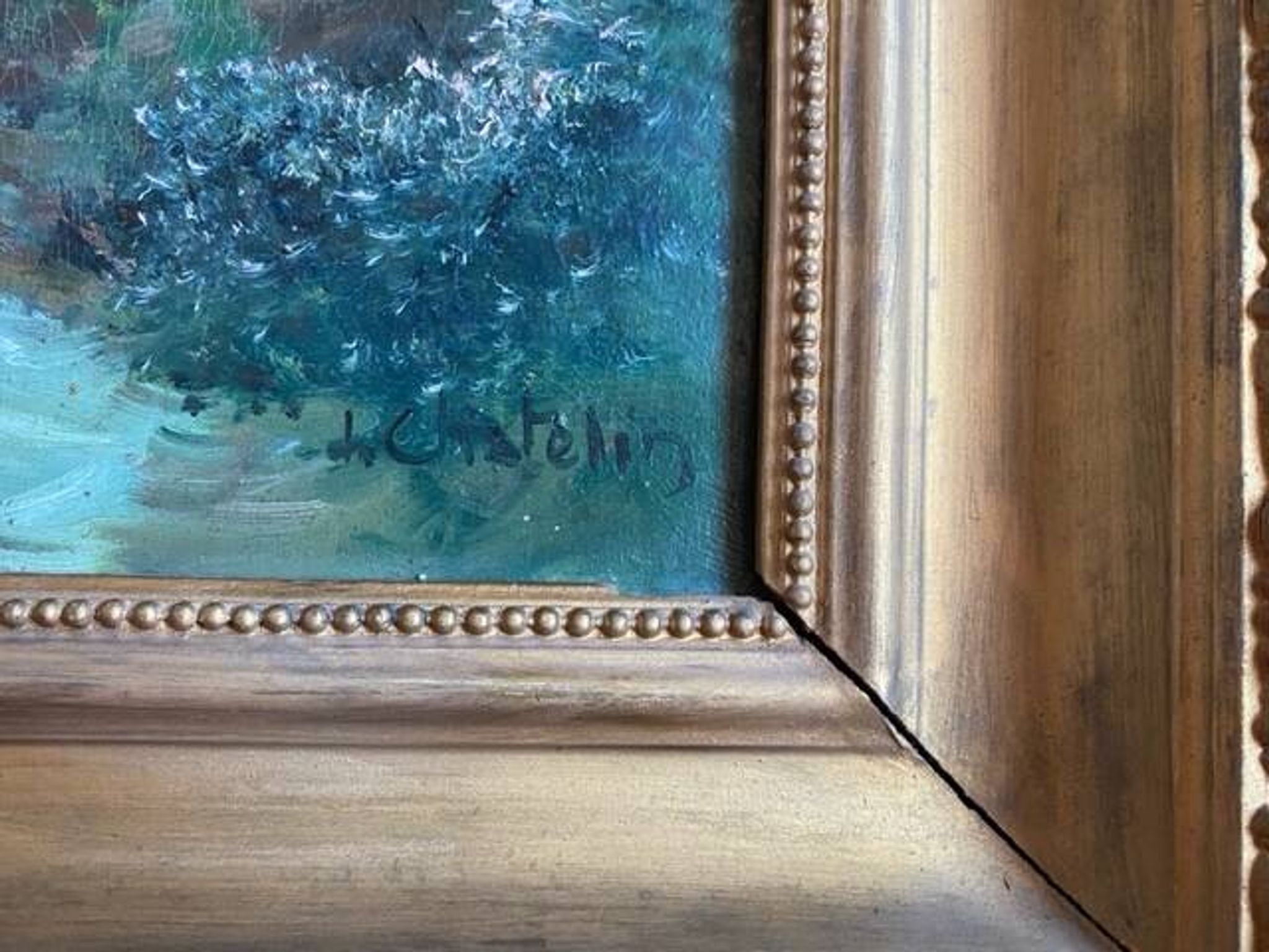 Toile, paysage de montagne de Chatelin