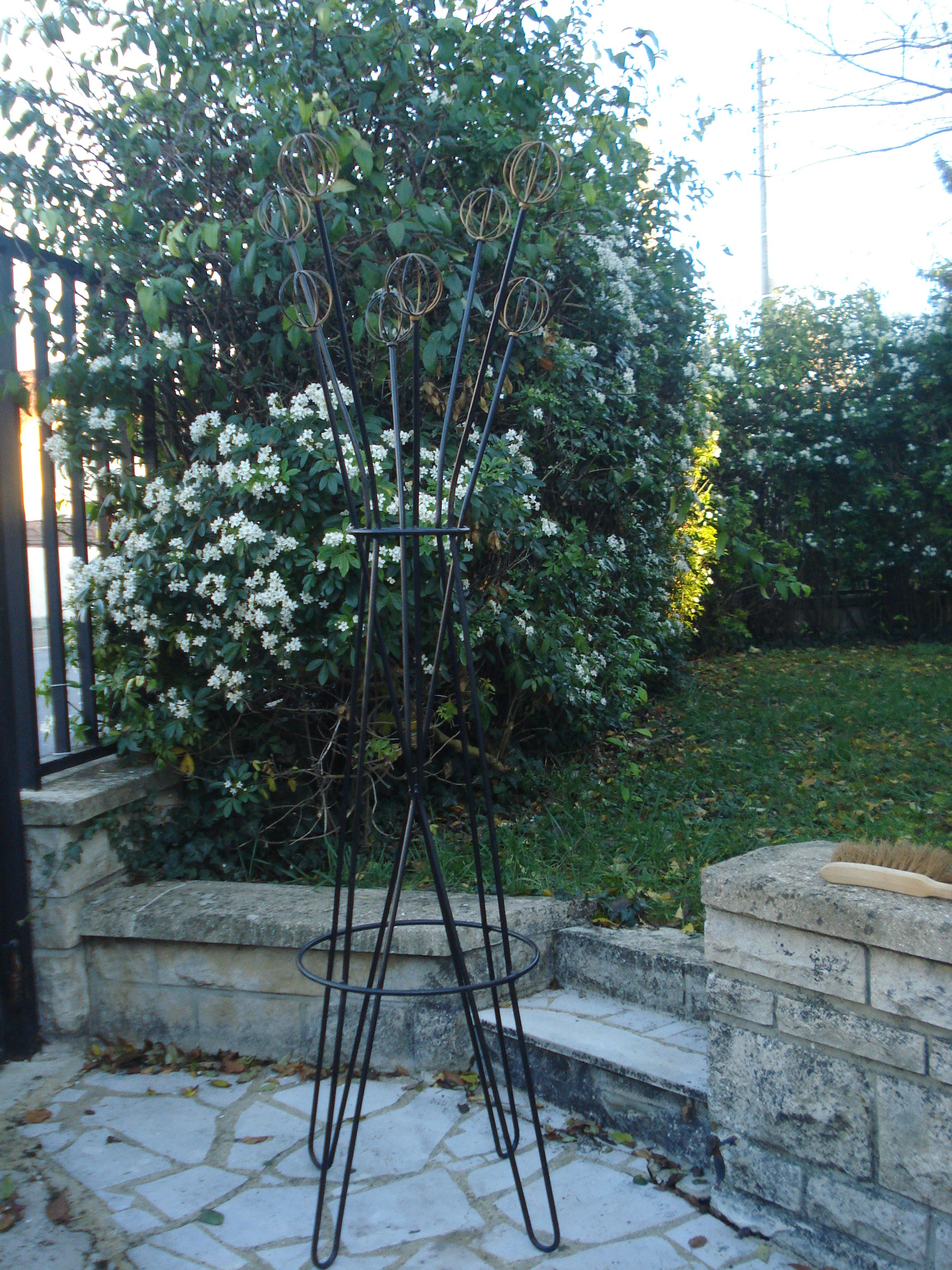8-ball coat rack geo astrolabe Roger Feraud 1950