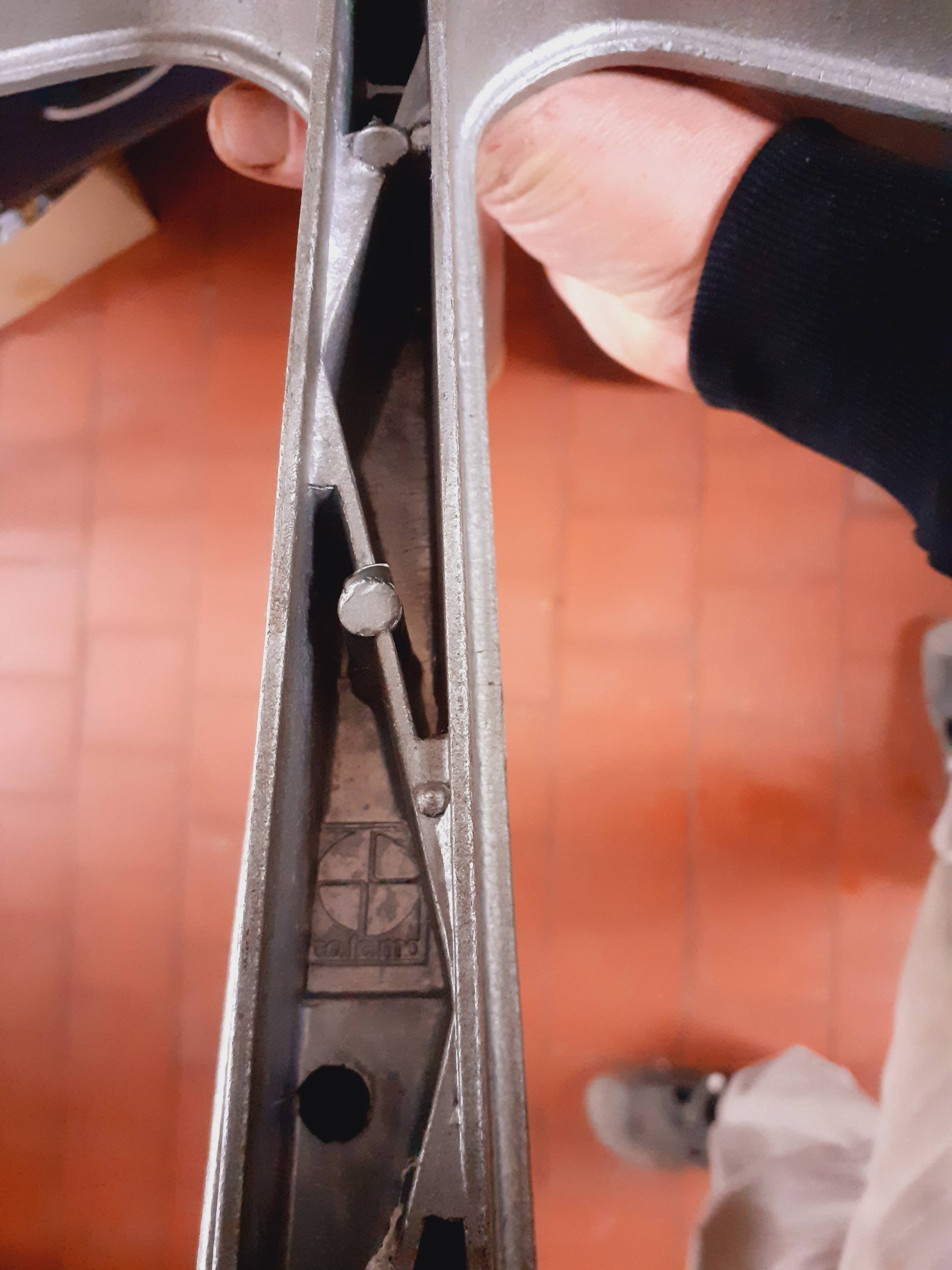 Swivel leather armchair from the 70s, Italian design.