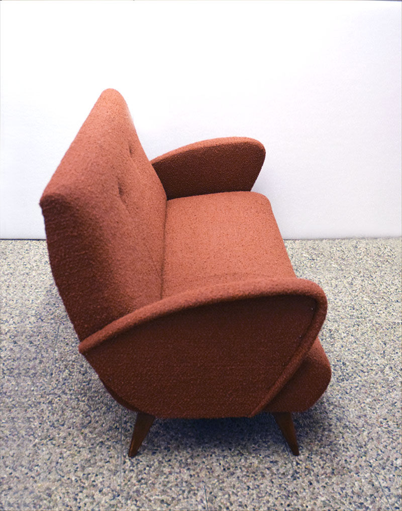 Mid-century three seats sofa of Italian production, 1950s