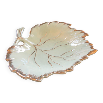 Celadon and gold leaf empty pocket