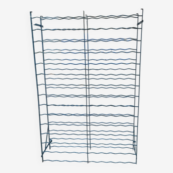 Cave à vin étagère bouteilles cellier en métal Rigidex des années 60