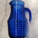 Midnight vintage glass carafe broc