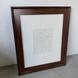Henri Matisse vellum screenprint framed by King McGraw