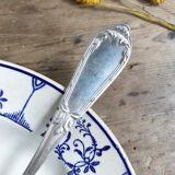 Set of 6 silver metal spoons