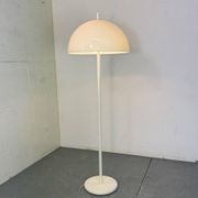 Lampadaire vintage moderniste en forme de champignon blanc de l'ère spatiale de Dijkstra Lampen, années 1970