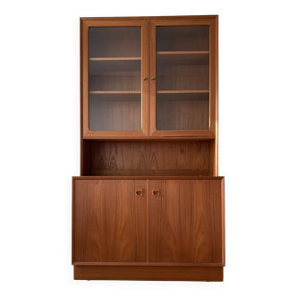 Meuble vitrine scandinave années 60 en teck par Erik Brouer