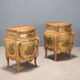 Antique bedside tables in Baroque style, wooden, Italy, 20th century.