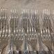 12 silver-plated metal table forks by Boulenger in the Louis XV style, demi-rich.